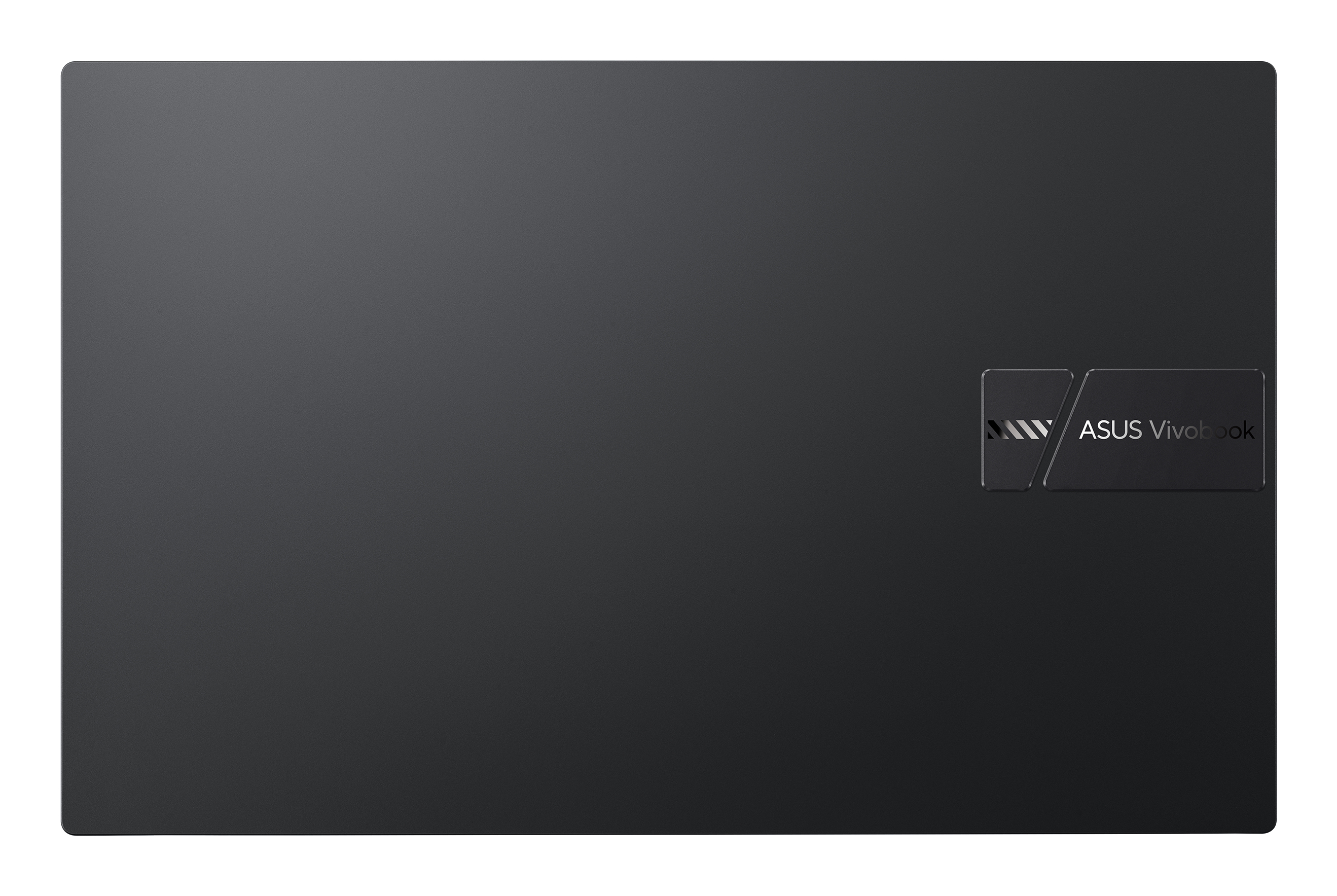 Housse d'ordinateur portable gris foncé avec le logo ASUS Vivobook. Fond blanc.
