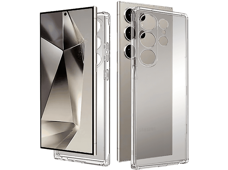 ISY Cover Samsung S24 Ultra, Cover per Galaxy Ultra,Trasparente