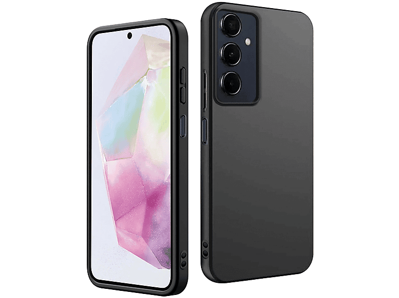 ISY Cover Samsung A35, Cover per A35,Nero