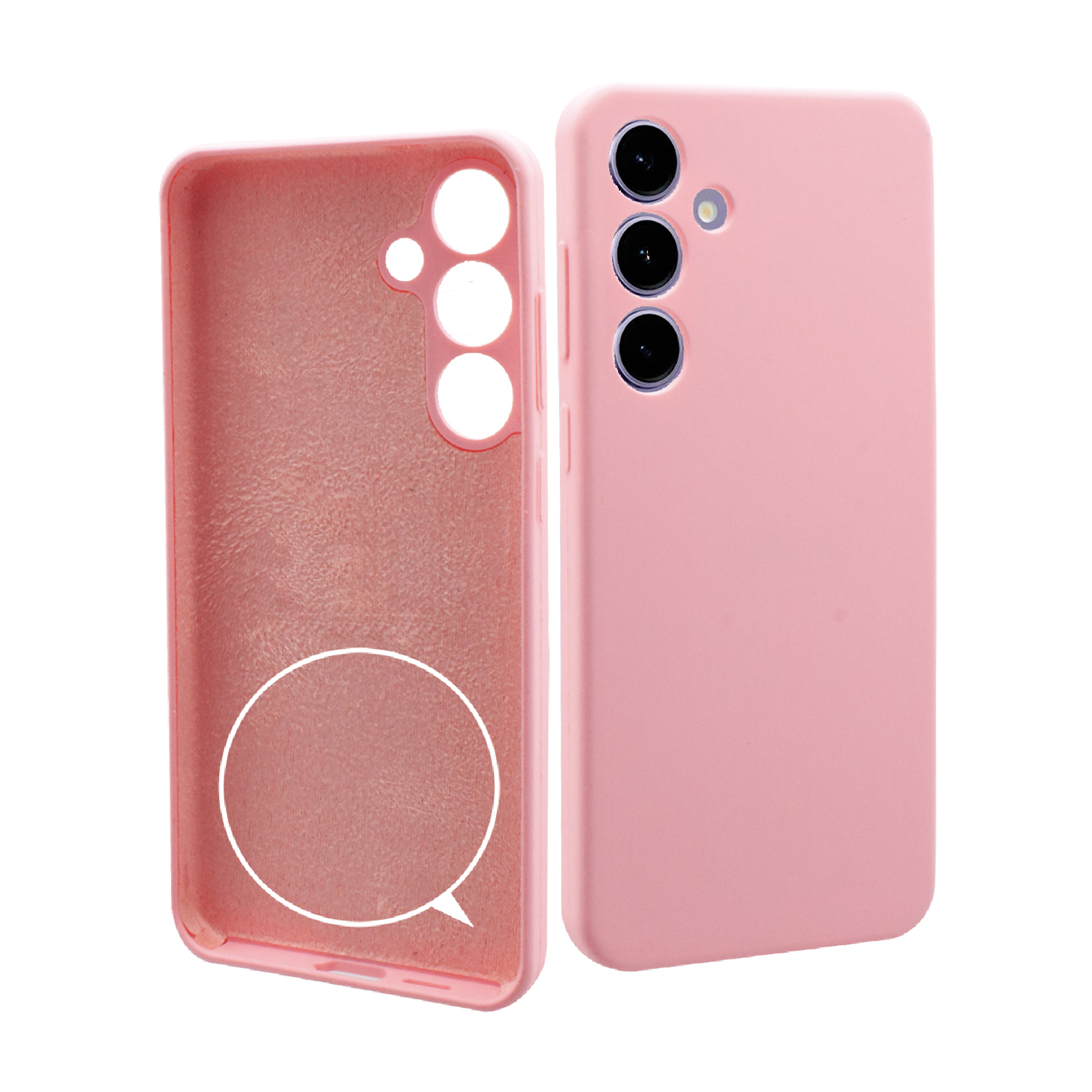 ISY Cover Samsung S24 Plus Cover per Galaxy Plus, Rosa
