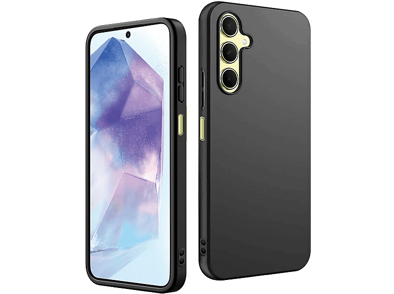 ISY Cover Samsung A55, Cover per A55,Nero