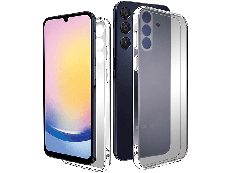 ISY Cover Samsung A25, Cover per Galaxy A25,Trasparente