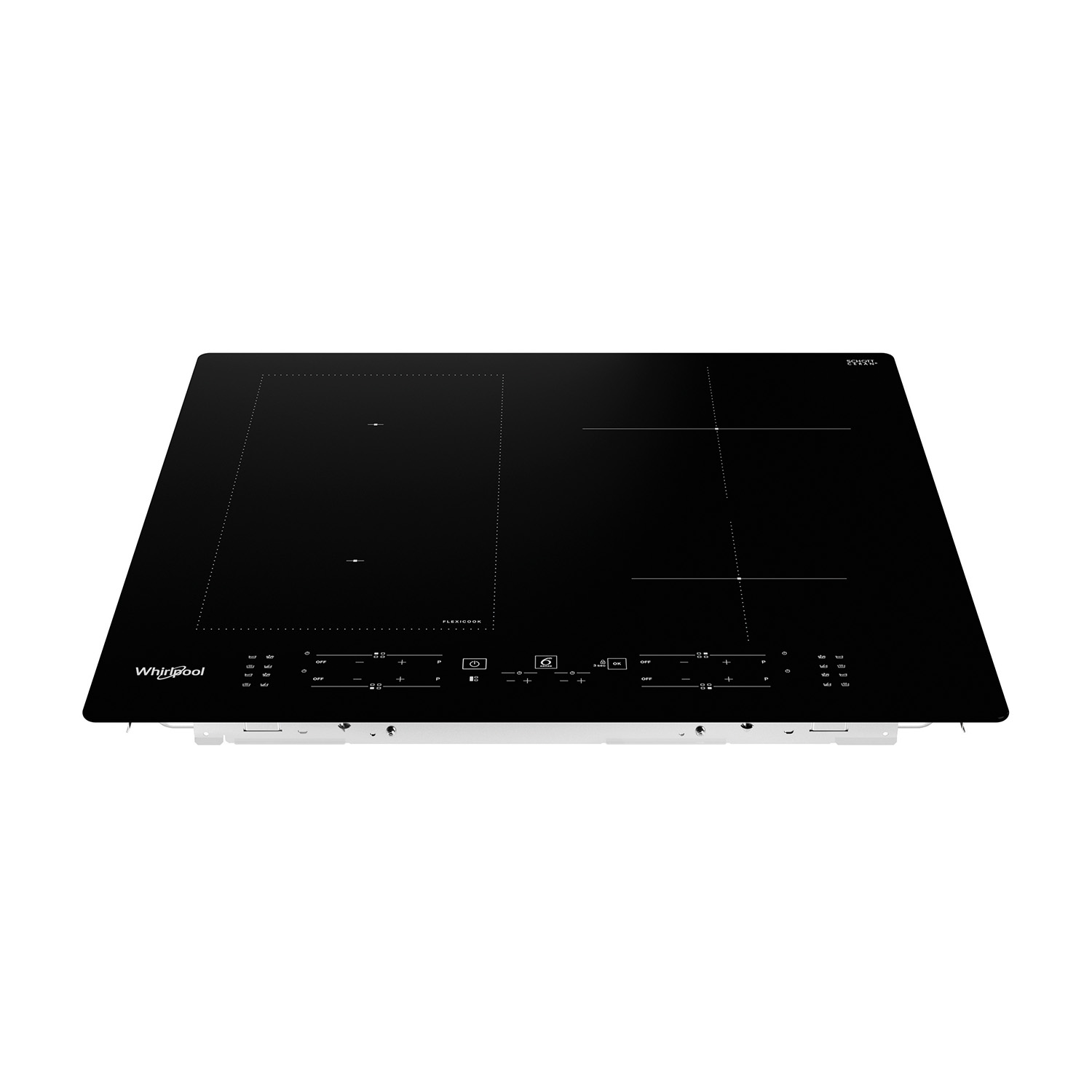 Un laptop argentato è aperto su un tavolo che mostra una grafica colorata.