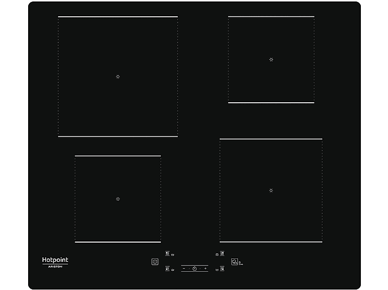 Piano Cottura A Induzione Hotpoint HQ 5660Sne, 4 zone cottura, 59 cm x 51
