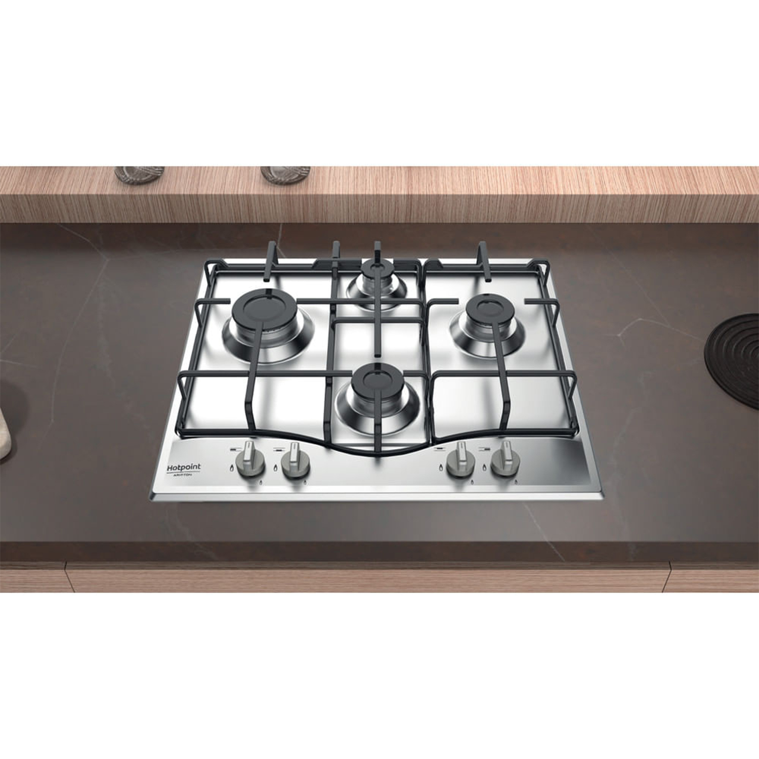 Piano Cottura A Gas Hotpoint PCN 642 IX/HAR - Incasso, Acciaio Inox, 4 Fuochi, 600 Mm - Foto 9