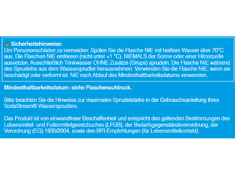 Sodastream Spülmaschinengeeignete Kunststoffflasche fuse schwarz, 2er-Pack (1l, für Wassersprudler) — Foto 4 von 4