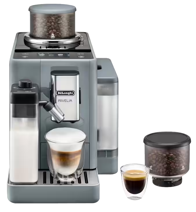 DE-LONGHI Rivelia EXAM440.55.G automata tejtartályos kávéfőző, fekete