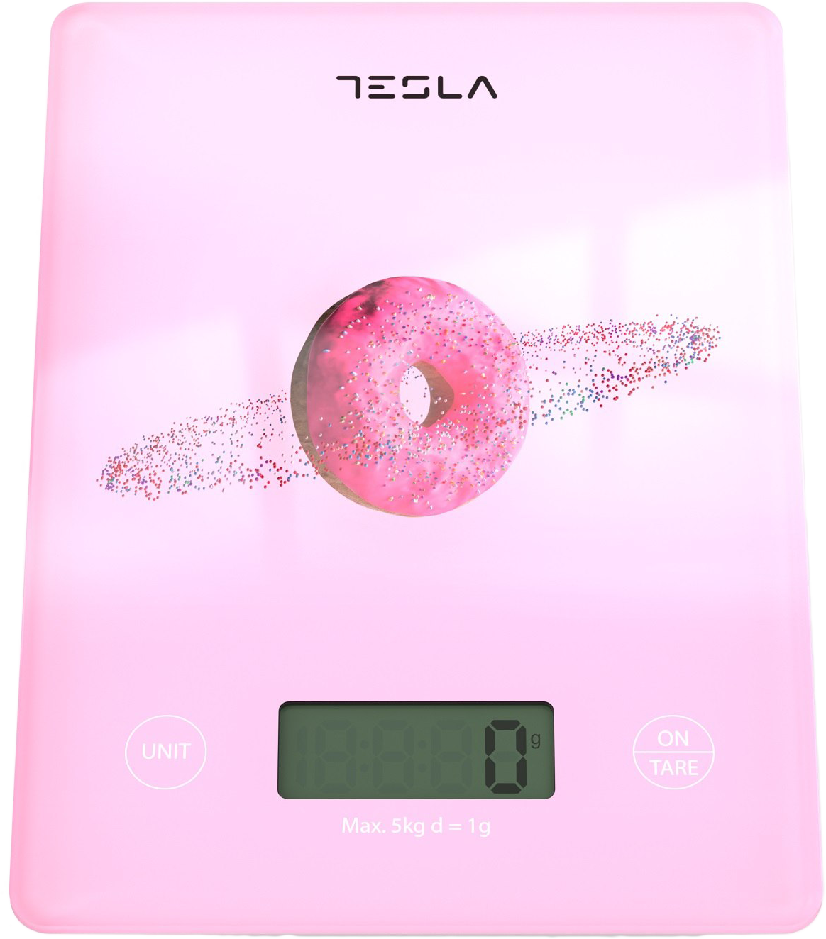 TESLA KS101P konyhai mérleg, 5kg, pink