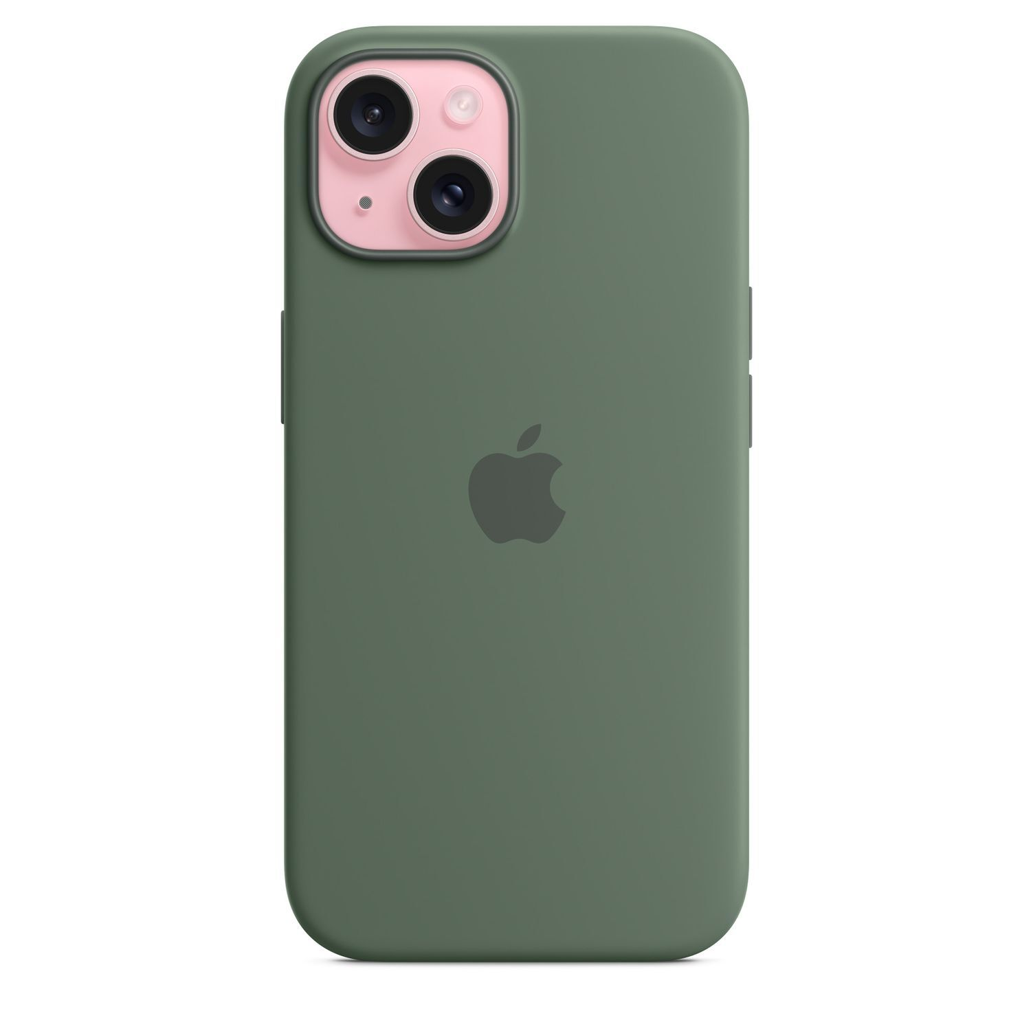 APPLE Cover Silicone MagSafe iPhone 15 Cypress (MT0X3ZM/A) Cover voor Apple iPhone 15 Cypress
