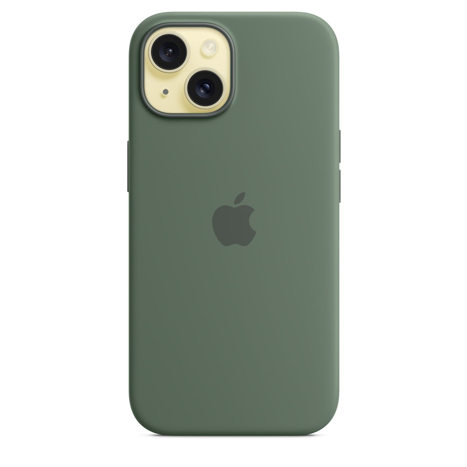 APPLE Cover Silicone MagSafe iPhone 15 Cypress (MT0X3ZM/A) Cover voor Apple iPhone 15 Cypress