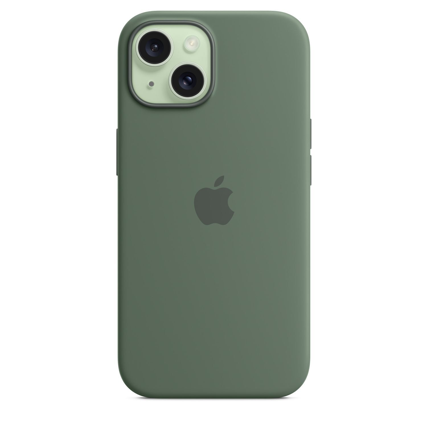 APPLE Cover Silicone MagSafe iPhone 15 Cypress (MT0X3ZM/A) Cover voor Apple iPhone 15 Cypress