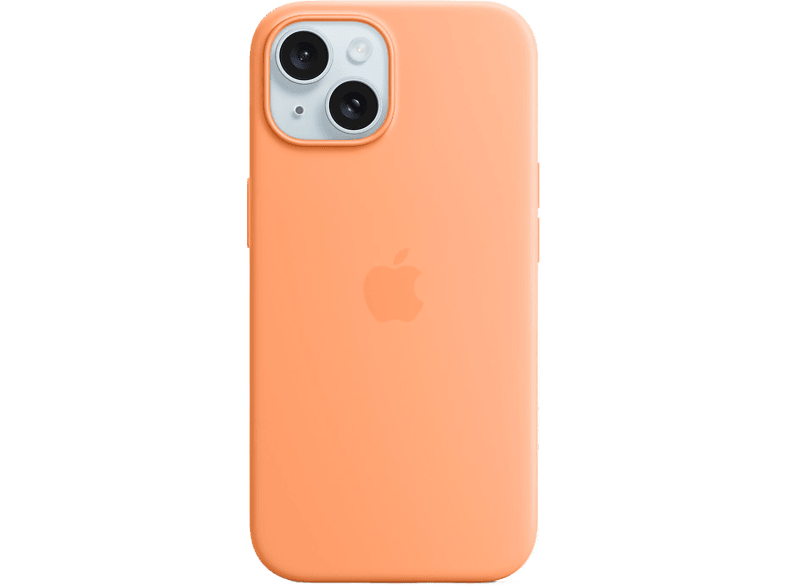 Apple Cover Silicone Magsafe Iphone 15 Orange Sorbet (mt0w3zm/a)