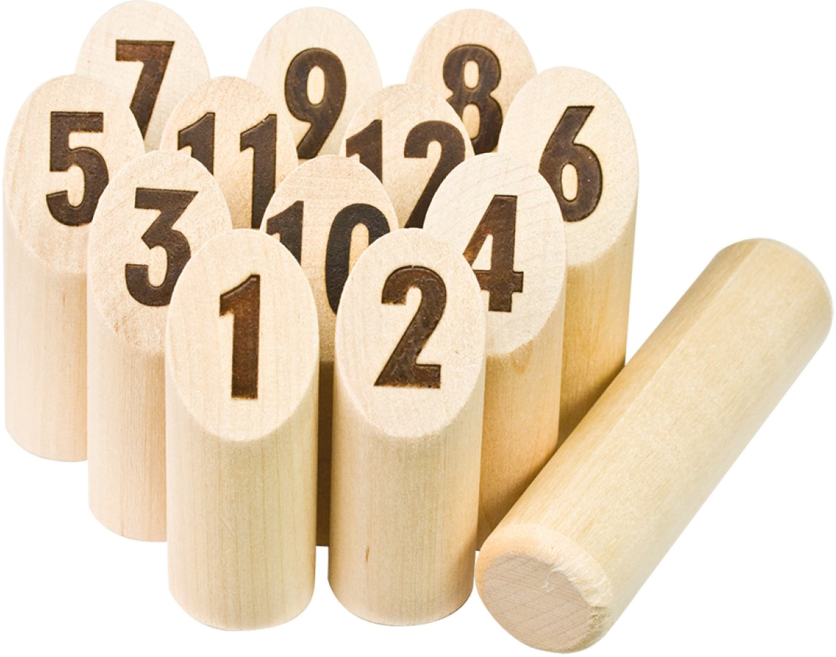Fa számtömbök, 1-12-ig számozva, egy blokkal az oldalon.