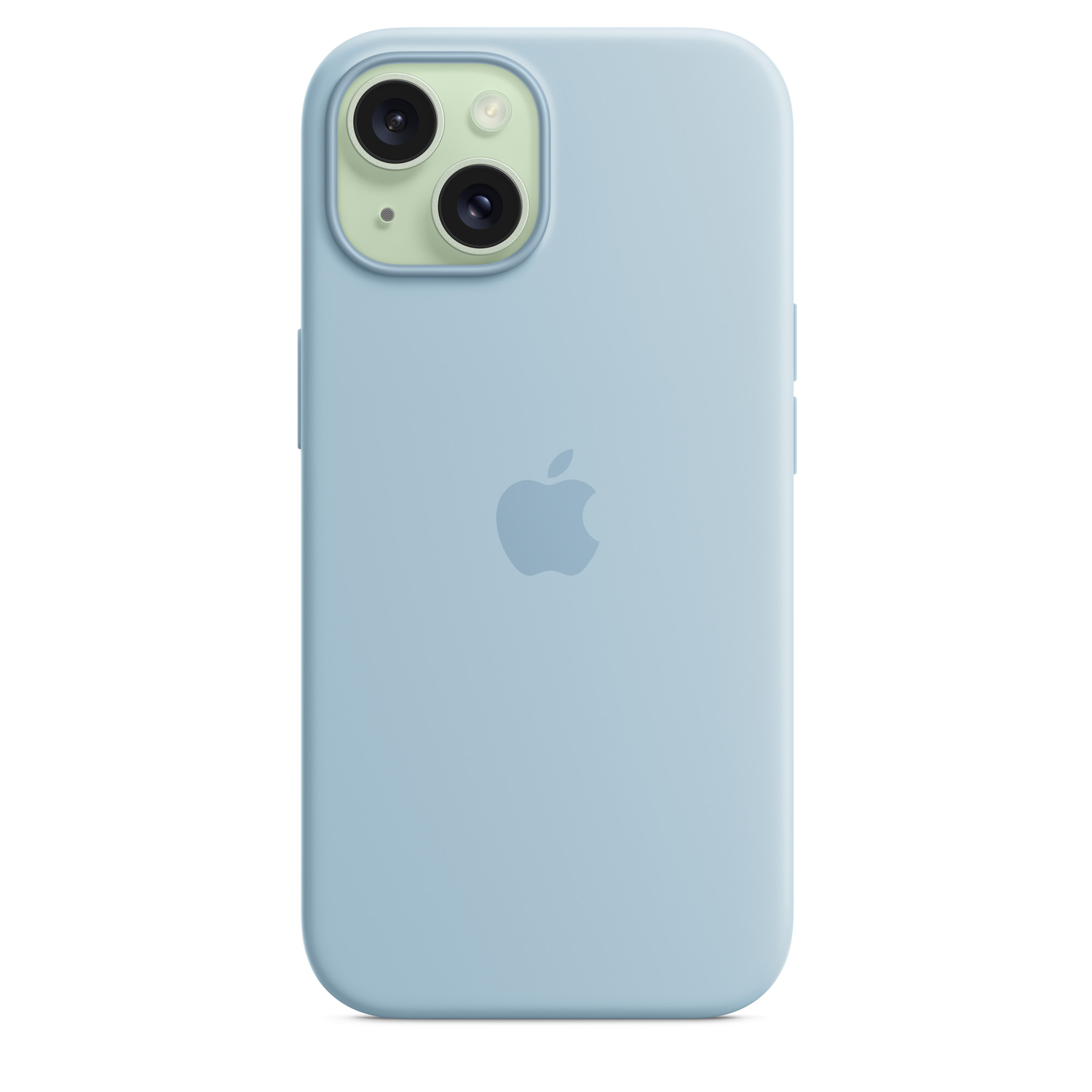 APPLE iPhone 15 Siliconenhoesje met MagSafe - Winterblauw