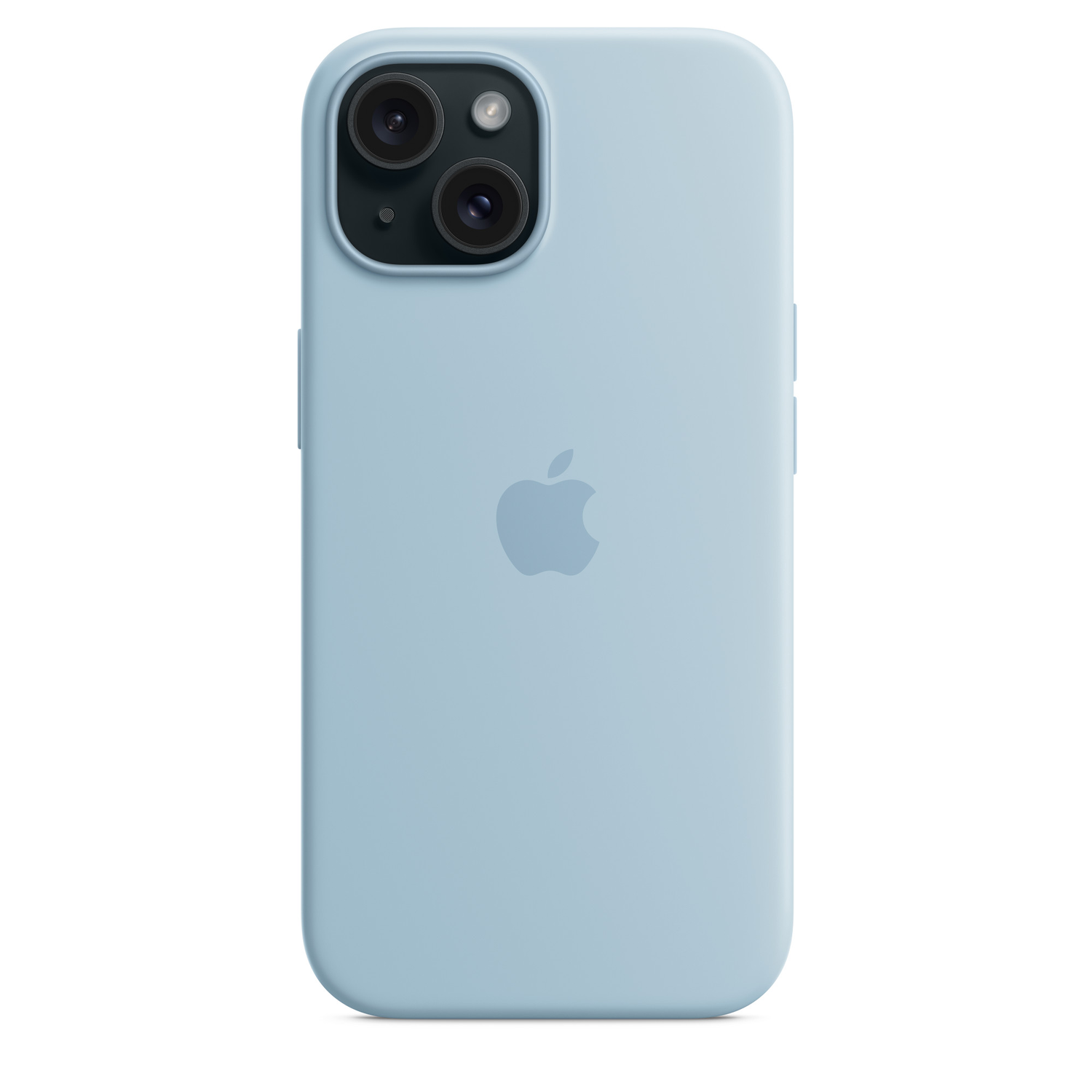 APPLE iPhone 15 Siliconenhoesje met MagSafe - Winterblauw