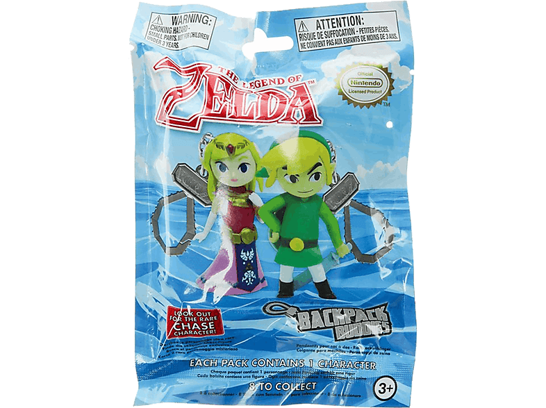 Llavero - Magicbox The Legend Of Zelda: Backpack Buddies, Licencia oficial Nintendo, Modelo aleatorio