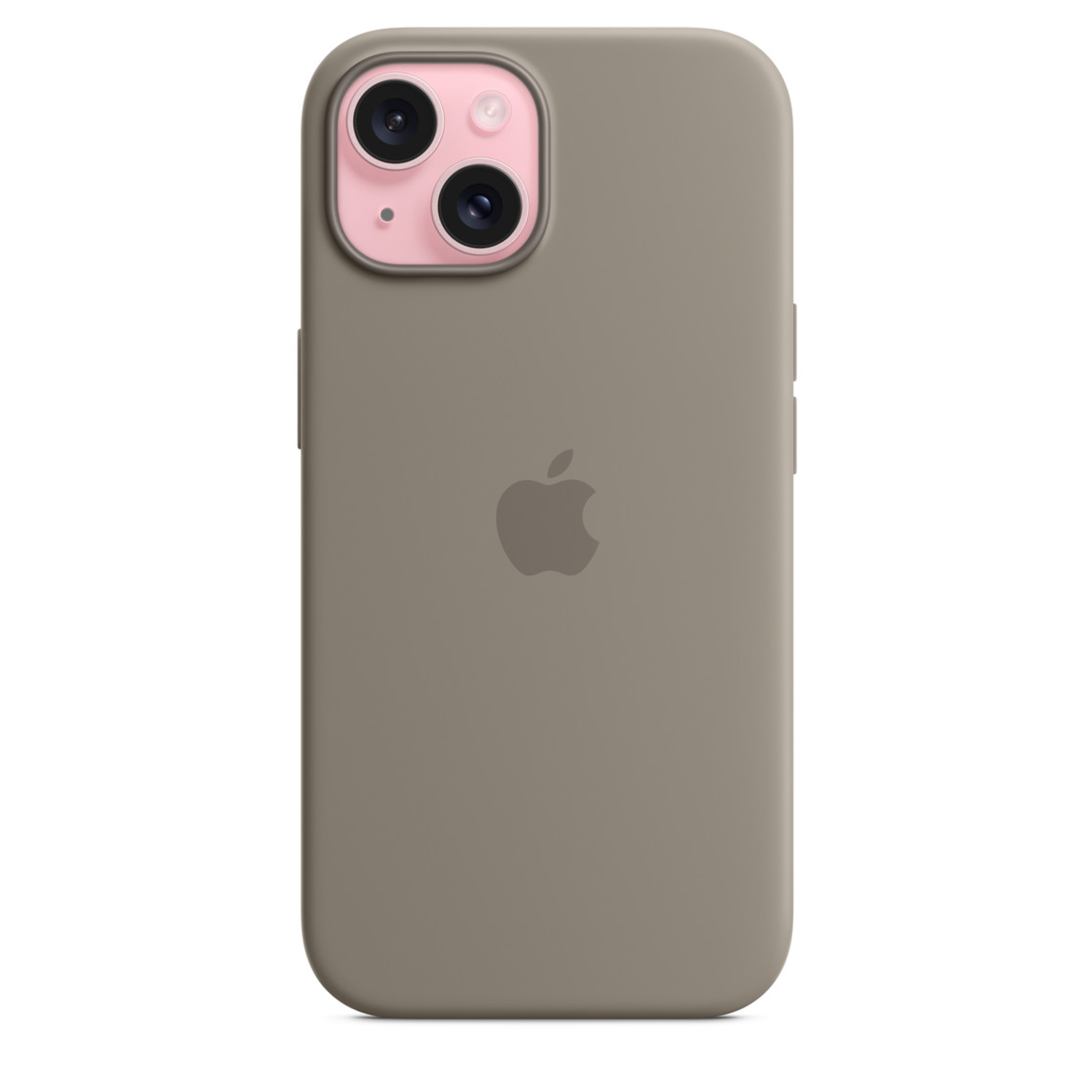 APPLE iPhone 15 Siliconenhoesje met MagSafe - Klei