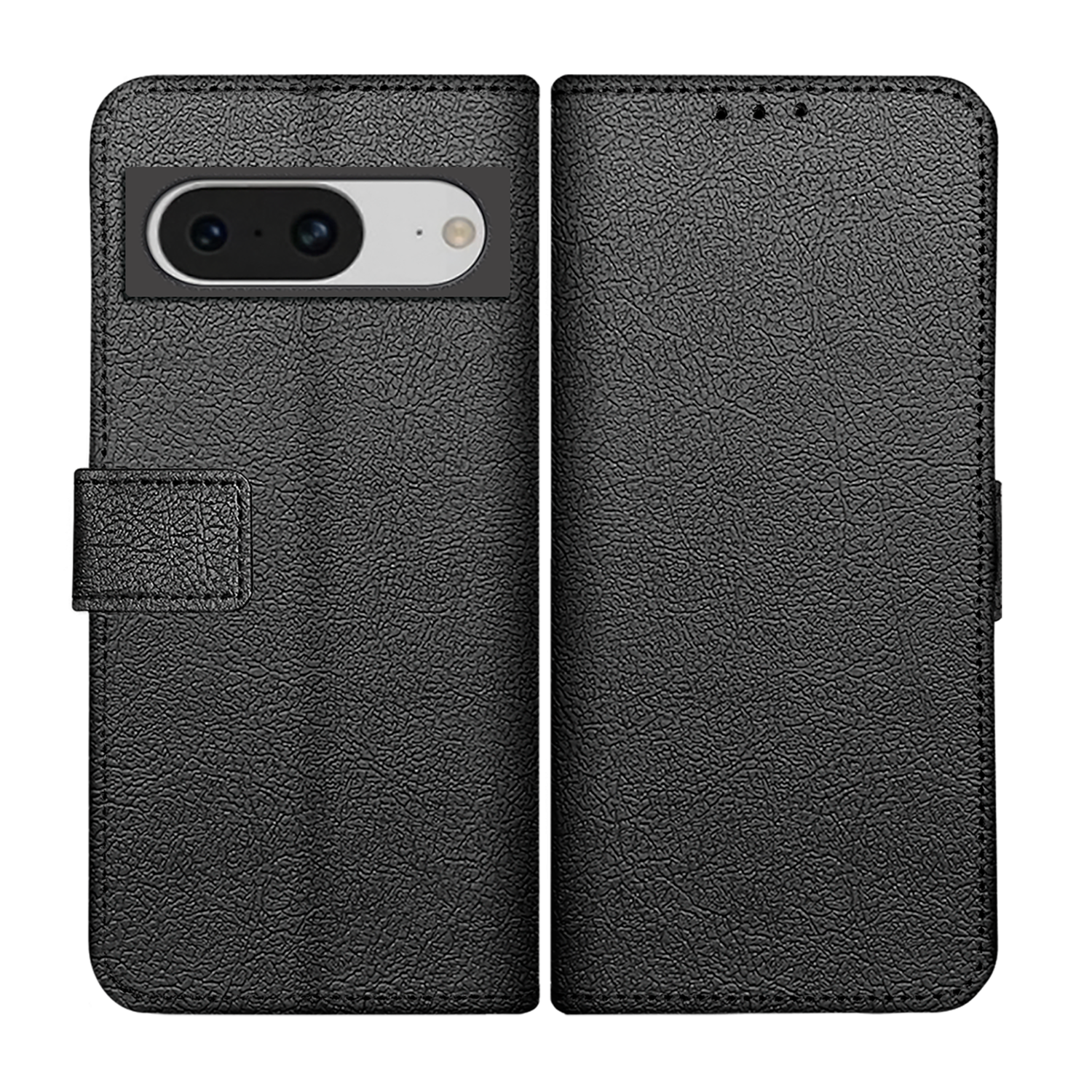 JUST IN CASE 489234 Classic Wallet Telefoonhoesje voor Google Pixel 8 Zwart afbeelding