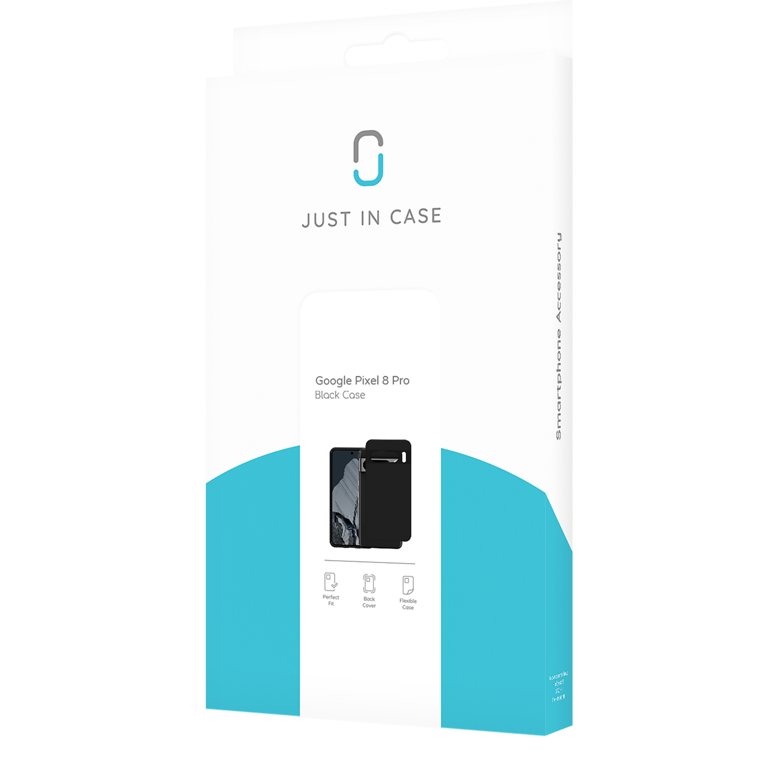 A phone case box with a picture of the case on the front.