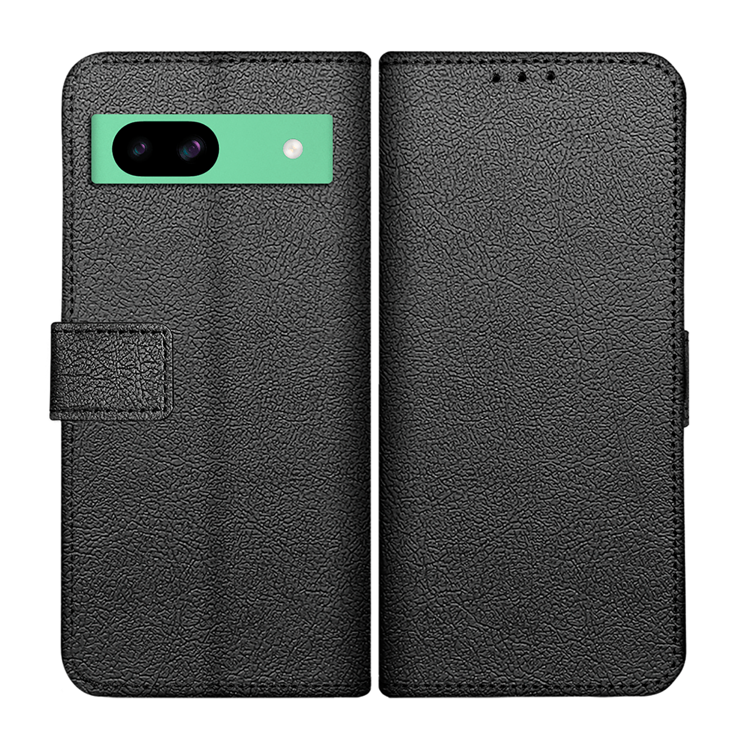 JUST IN CASE 489296 Classic Wallet Telefoonhoesje voor Google Pixel 8A Zwart afbeelding
