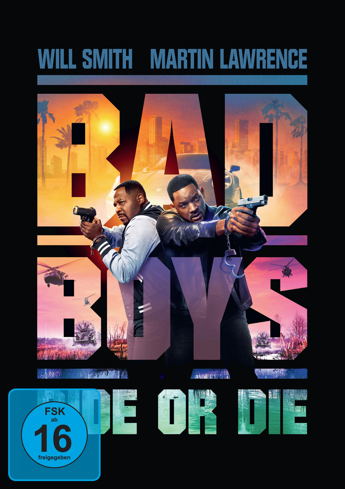 Filmcover mit Will Smith und Martin Lawrence. Der Text lautet Bad Boys: Ride or Die.
