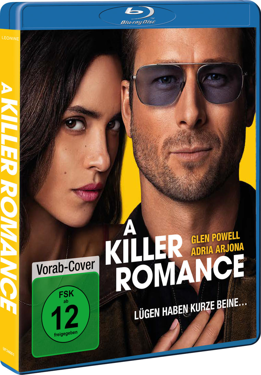 Filmcover von 'A Killer Romance' mit zwei Personen. Eine Blu-ray Disc.