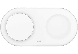 BELKIN Boost Charge Pro 2in1 Qi2 vezeték nélküli mágneses töltőpad 15W, fehér (WIZ021vfWH)