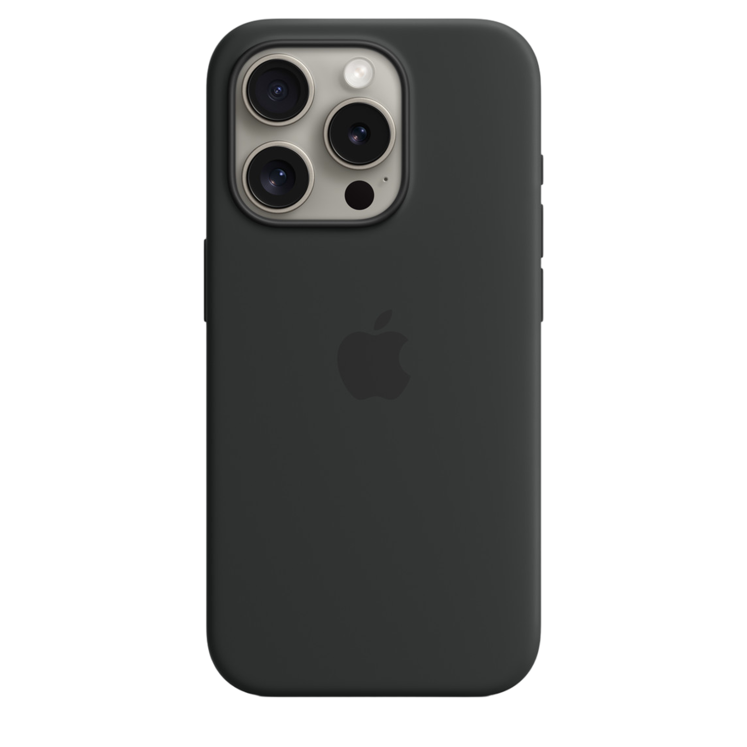 Zwarte iPhone-hoes met meerdere camera's.