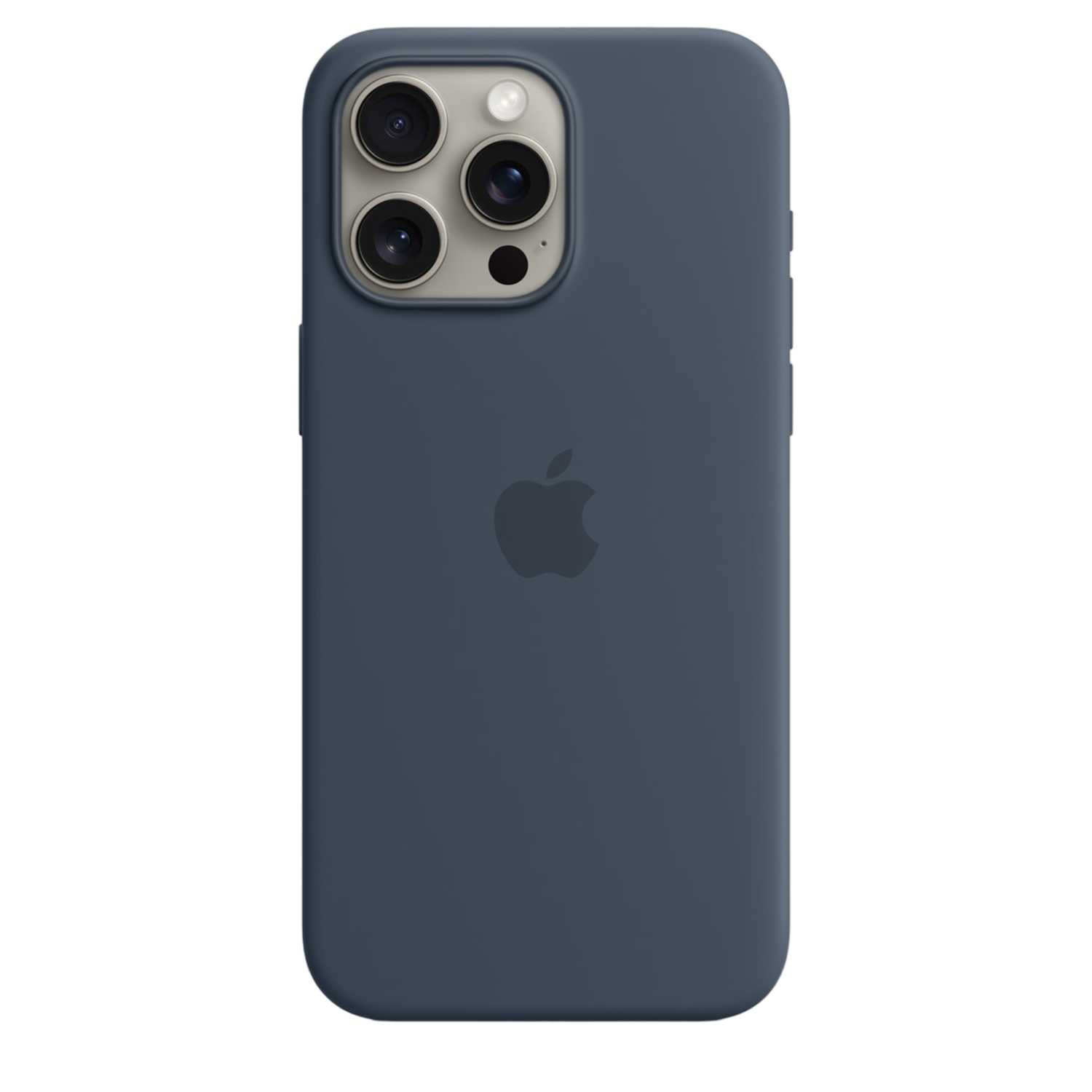 Apple Iphone 15 Pro Max Siliconenhoesje Met Magsafe - Stormblauw
