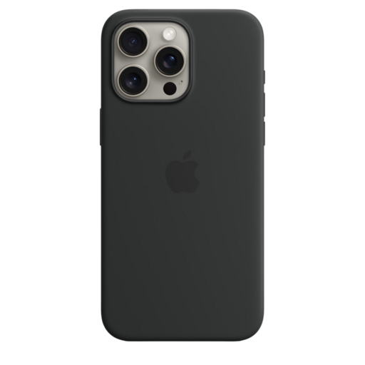 Apple iPhone 15 Pro Max Silicone Case with MagSafe Black