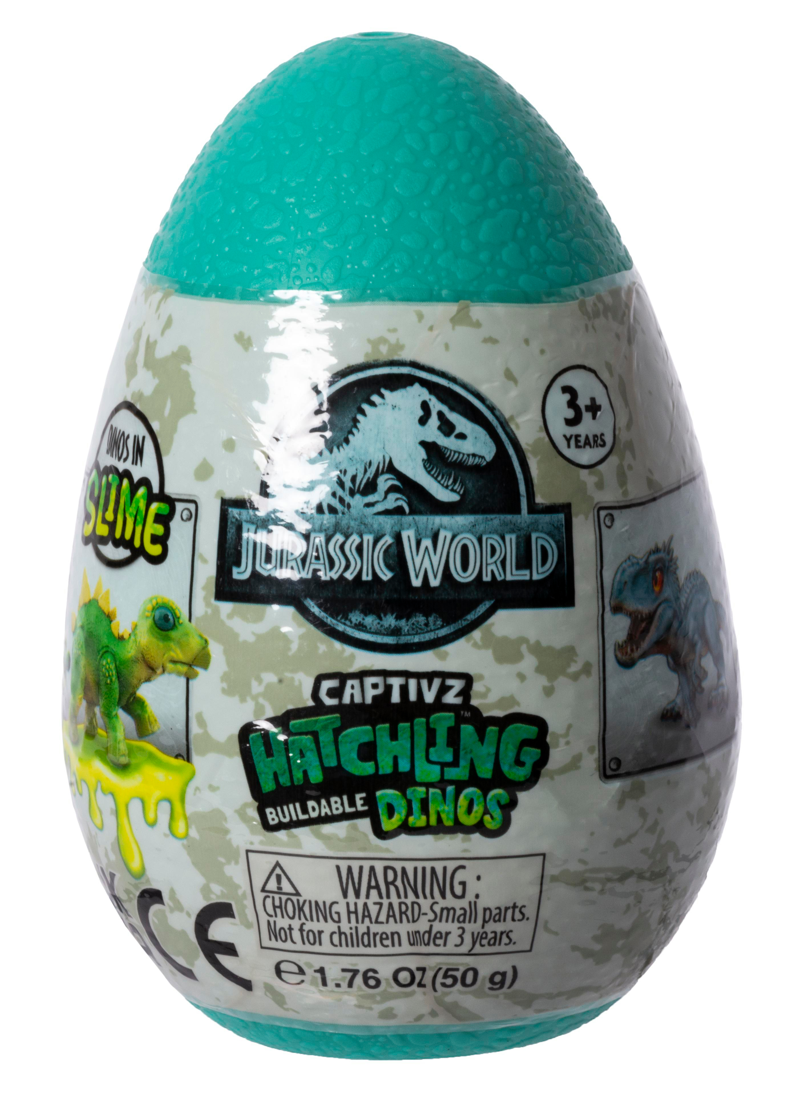 Jurassic World Captivz eiförmiges Spielzeug. Enthält Dinosaurier in Schleim.