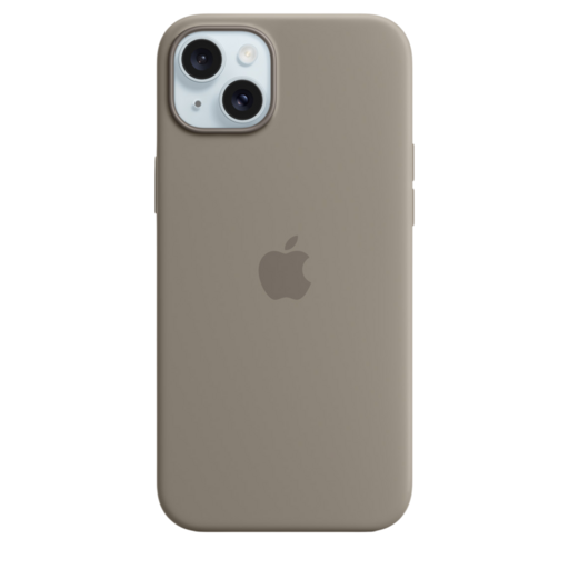 Apple iPhone 15 Plus Silicone Case with MagSafe Clay