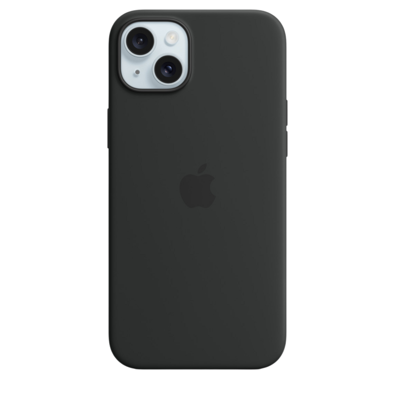 Apple iPhone 15 Plus Silicone Case with MagSafe Black