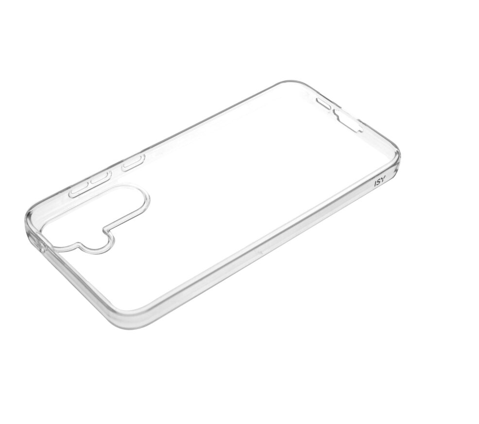Funda transparente y vacía para teléfono.