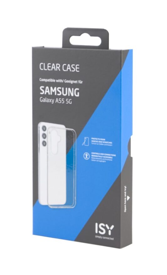Caja para funda transparente, compatible con Samsung Galaxy A55 5G.