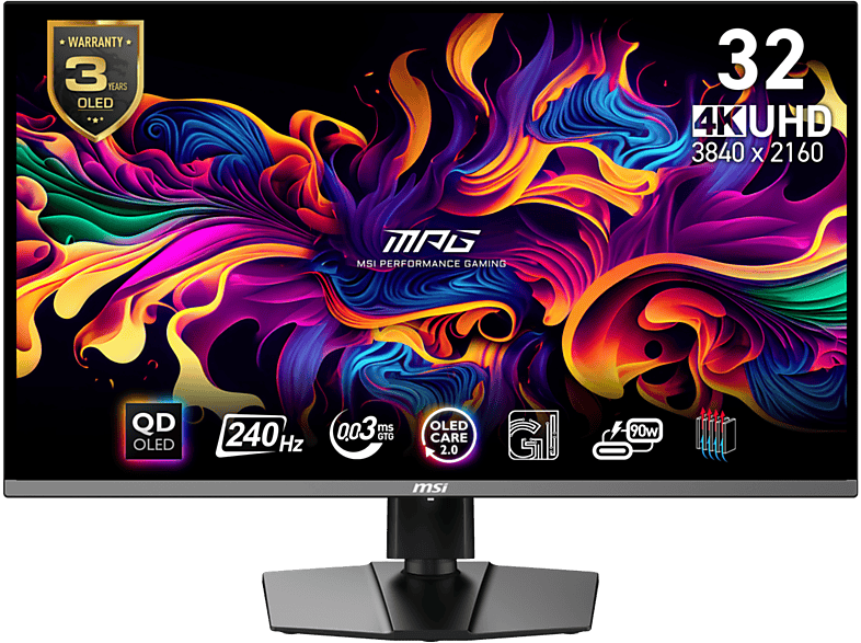 MSI Monitor Mpg 321urx Qd-oled - 31.5 Inch Uhd 4k Oled (organic Light-emitting Diode)