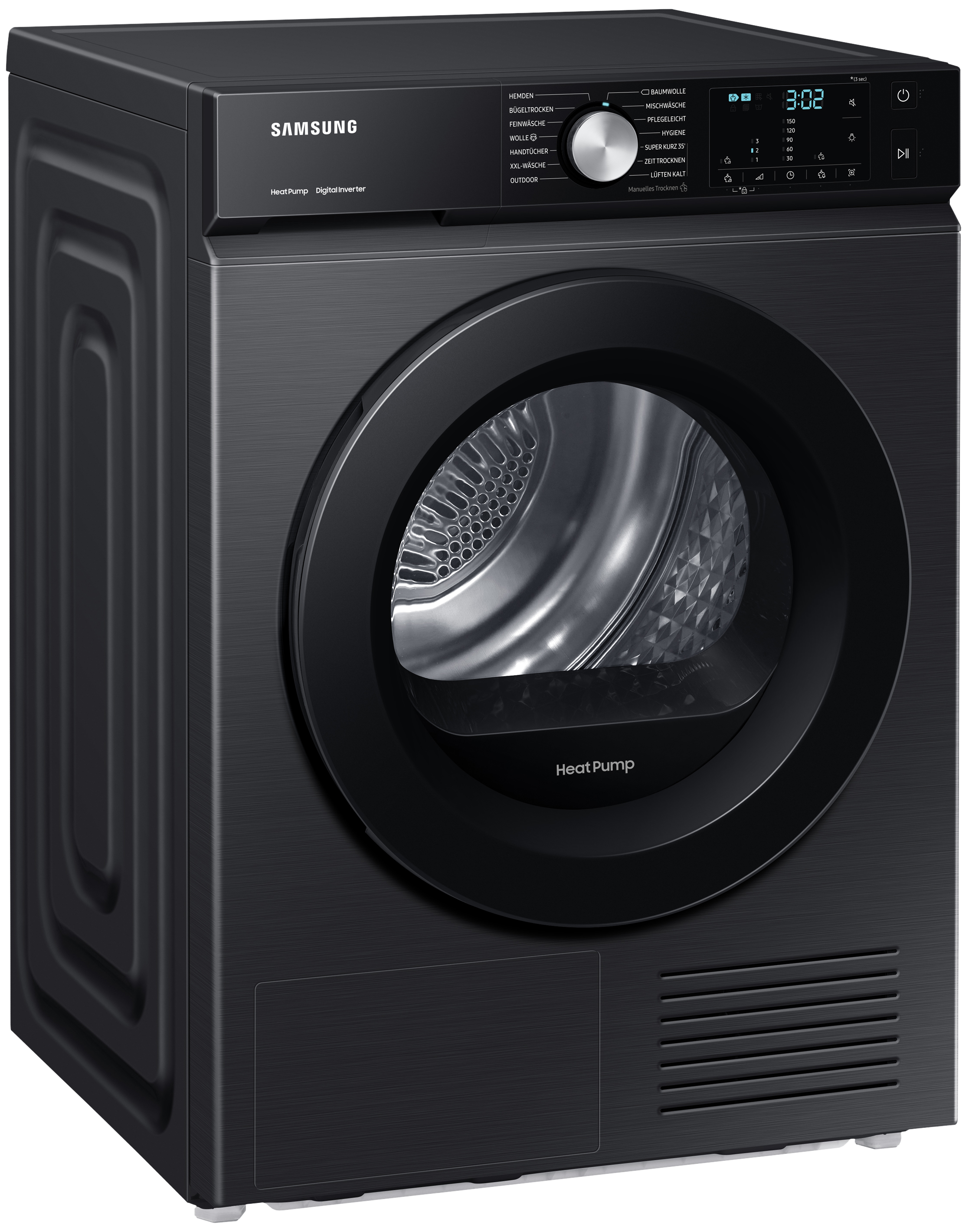 SAMSUNG DV8GBBA225ABEG Wärmepumpentrockner (8 kg, A+++, Schwarz)