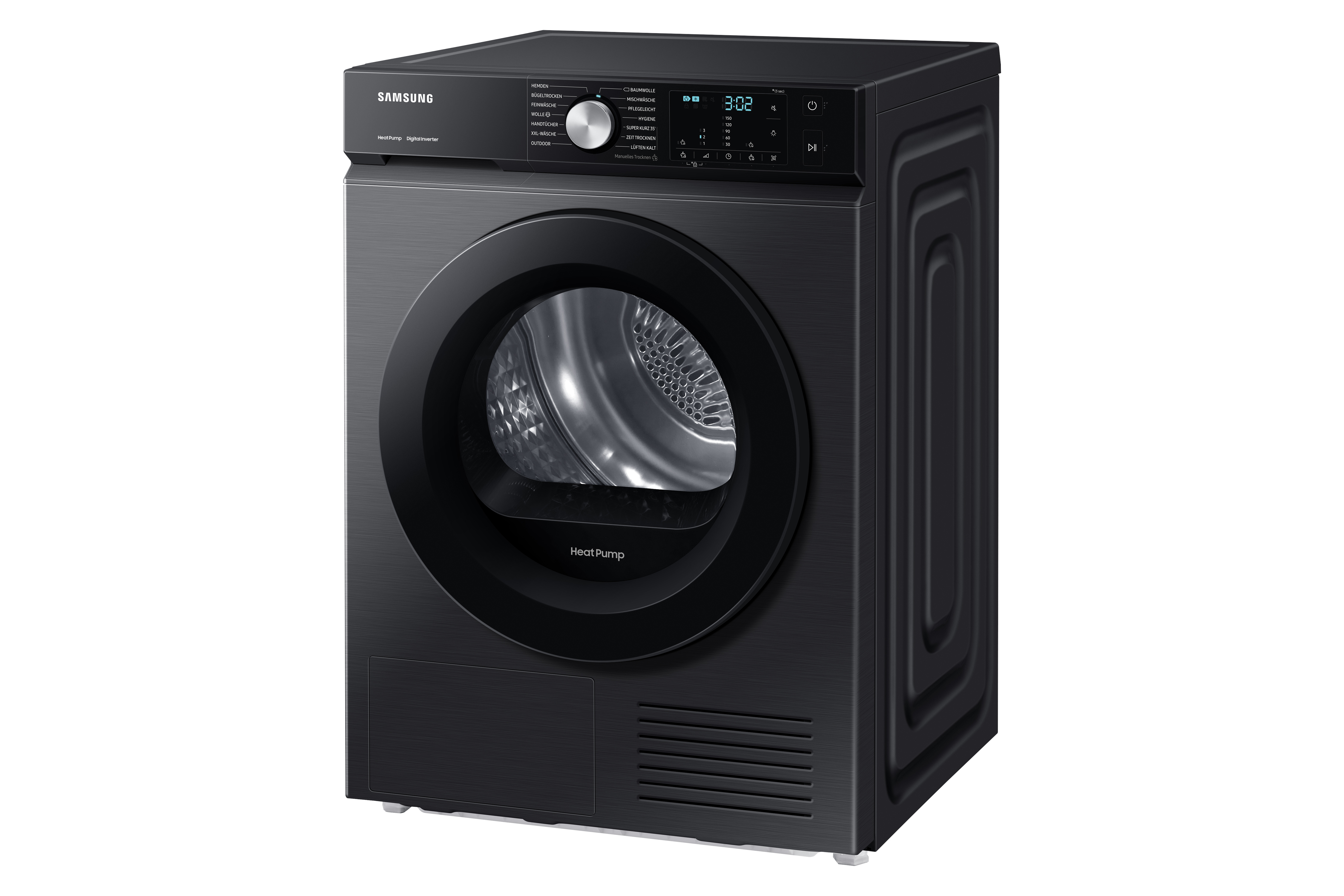 SAMSUNG DV8GBBA225ABEG Wärmepumpentrockner (8 kg, A+++, Schwarz)