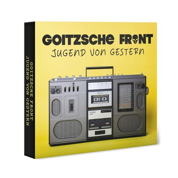 Albumcover: Eine Stereo-Boombox. Text: Goitzsche Front, Jugend von Gestern.