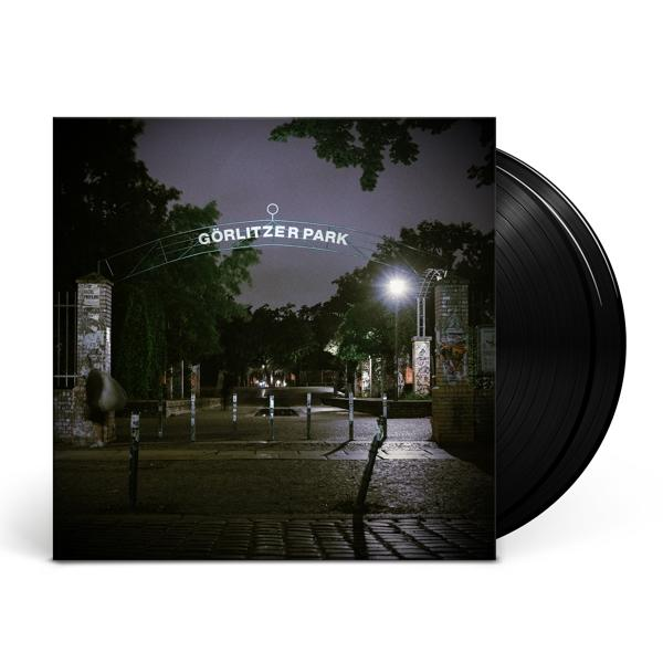 Schallplatte und Albumcover mit 'Görlitzer Park'. Nachtszene.