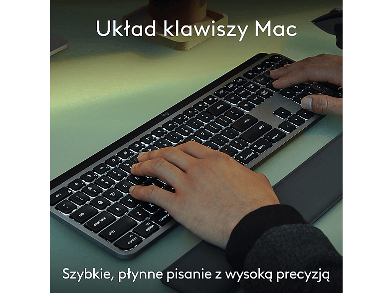 Zestaw LOGITECH MX Keys S Combo for Mac Szary – zdjęcie 2