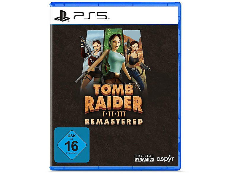 Tomb Raider I-III Remastered Starring Lara Croft - PlayStation 5 [Blu-ray]