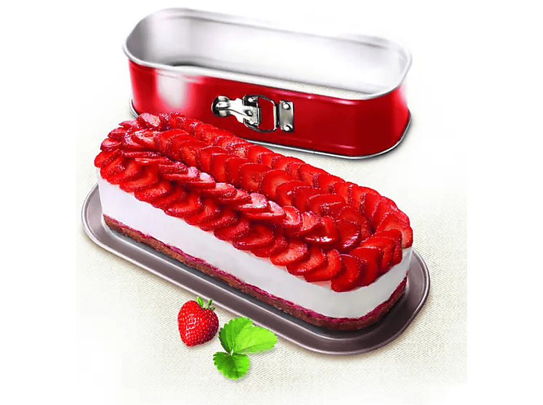 Forma do ciasta keksówka TEFAL DeliBake 30x11cm Czerwony&nbsp;J1640374 – zdjęcie 3