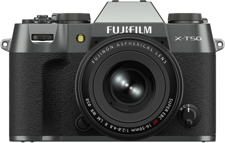 FUJIFILM X-T50/XF16-50mm Tükör nélküli cserélhető objektíves fényképezőgép váz és objektív kit, szénszürke