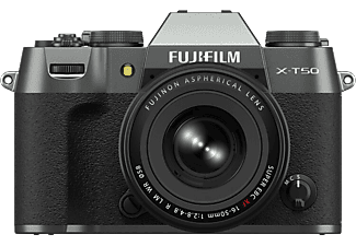 FUJIFILM X-T50/XF16-50mm Tükör nélküli cserélhető objektíves fényképezőgép váz és objektív kit, szénszürke