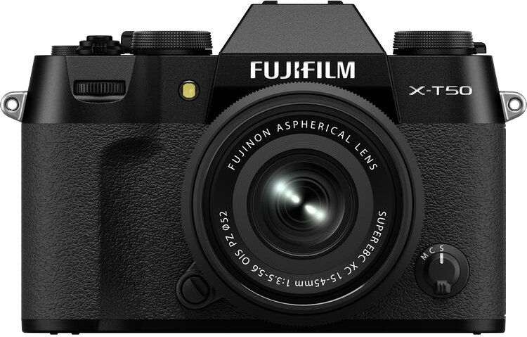 FUJIFILM X-T50/XC15-45mm Tükör nélküli cserélhető objektíves fényképezőgép váz és objektív kit, fekete