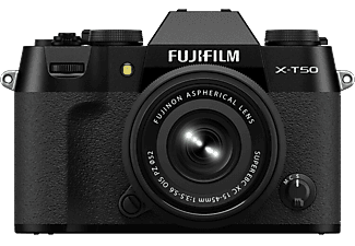 FUJIFILM X-T50/XC15-45mm Tükör nélküli cserélhető objektíves fényképezőgép váz és objektív kit, fekete