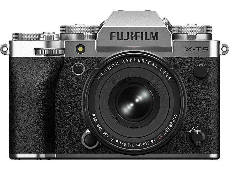 FUJIFILM X-T5/XF16-50mm Tükör nélküli cserélhető objektíves fényképezőgép váz és objektív kit, ezüst