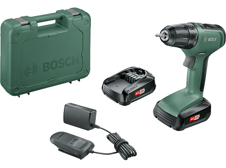 BOSCH Universal Drill 18V Akkumulátoros fúrócsavarozó, akkuval és töltővel (2x1,5Ah) (06039C8005)