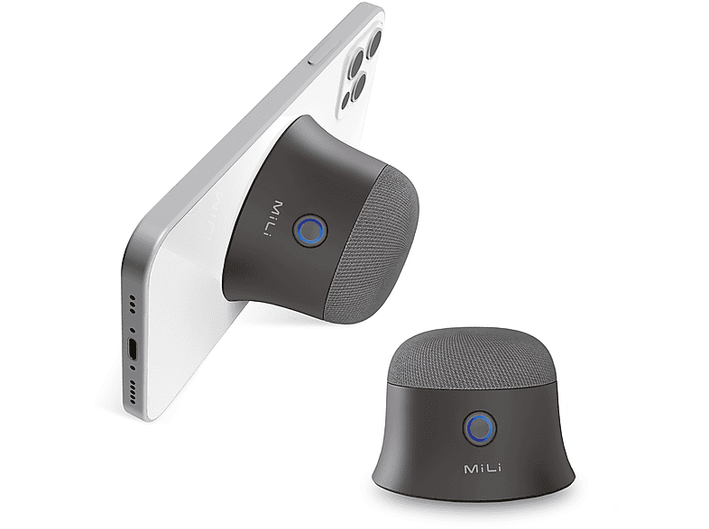 ULTRON MiLi Mag-SoundMate 2er Set Bluetooth Lautsprecher Schwarz